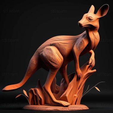 3D model kangaroo (STL)